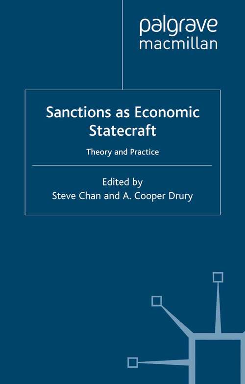 Book cover of Sanctions as Economic Statecraft: Theory and Practice (2000) (International Political Economy Series)
