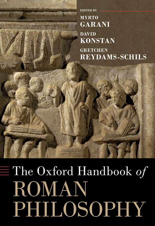 Book cover of The Oxford Handbook of Roman Philosophy (OXFORD HANDBOOKS SERIES)