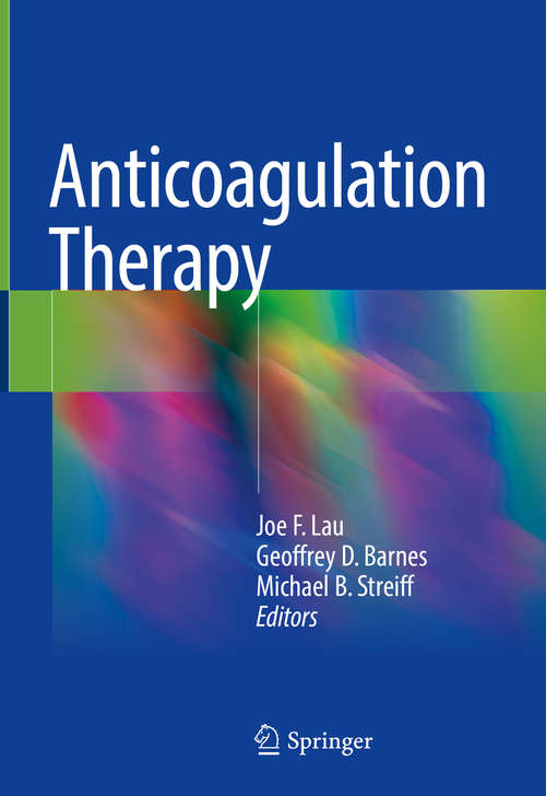 Book cover of Anticoagulation Therapy
