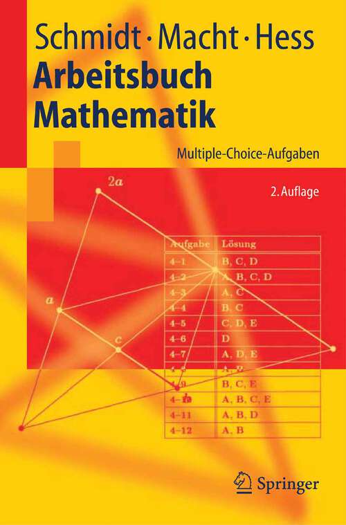 Book cover of Arbeitsbuch Mathematik: Multiple-Choice-Aufgaben (2. Aufl. 2005) (Springer-Lehrbuch)