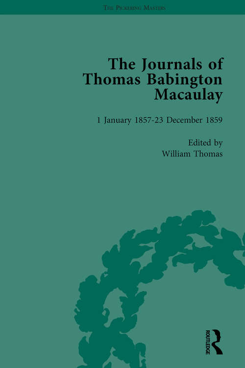 Book cover of The Journals of Thomas Babington Macaulay Vol 5 (The\pickering Masters Ser.)