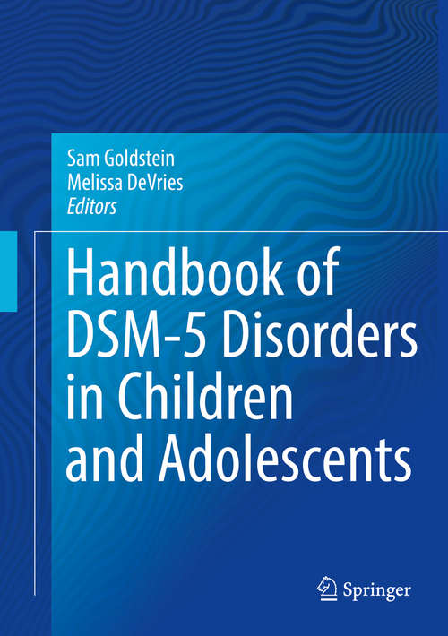 Book cover of Handbook of DSM-5 Disorders in Children and Adolescents