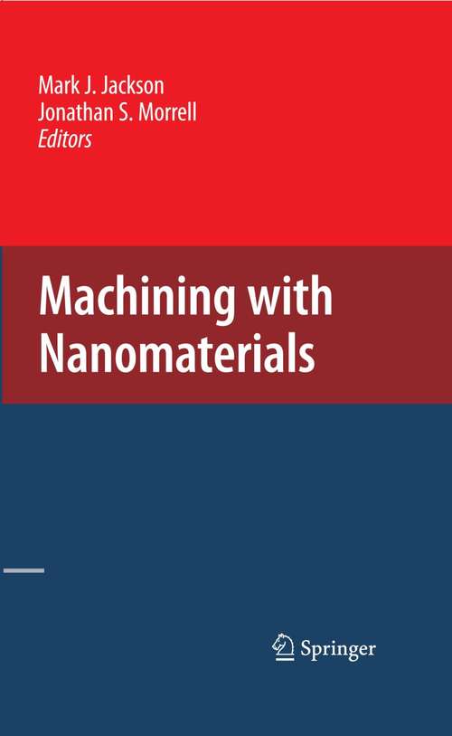 Book cover of Machining with Nanomaterials (2009)