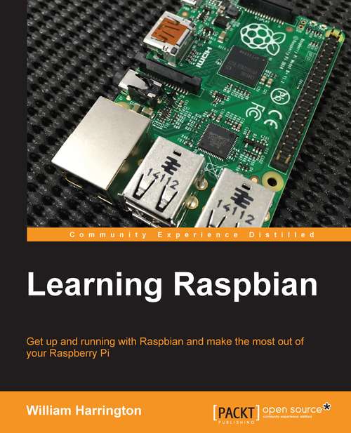 Book cover of Learning Raspbian