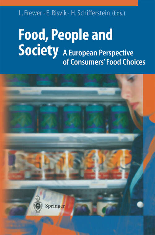 Book cover of Food, People and Society: A European Perspective of Consumers' Food Choices (2001)