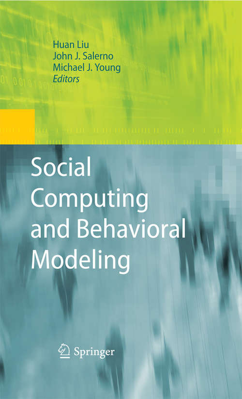 Book cover of Social Computing and Behavioral Modeling (2009)