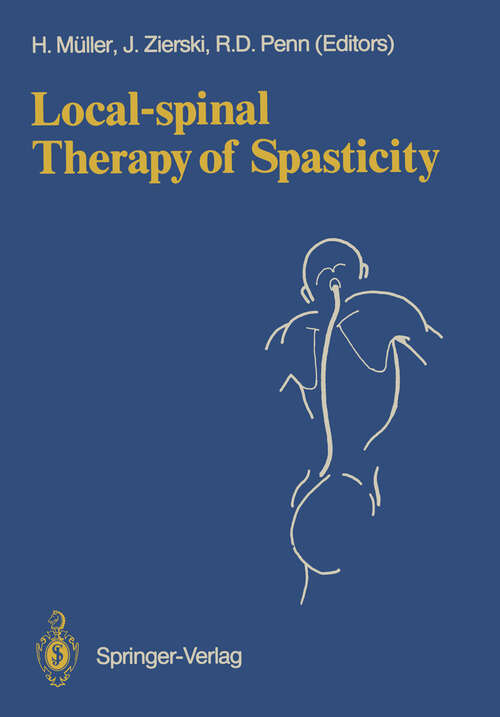 Book cover of Local-spinal Therapy of Spasticity (1988)