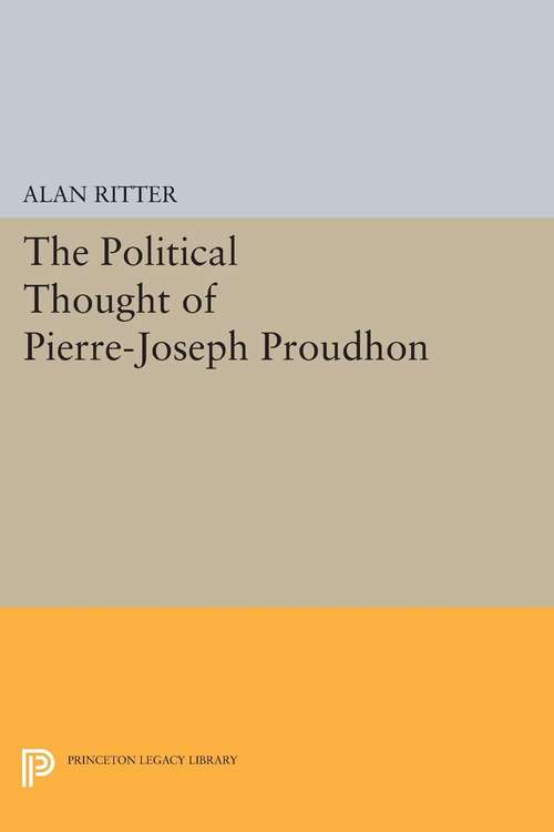 Book cover of Political Thought of Pierre-Joseph Proudhon