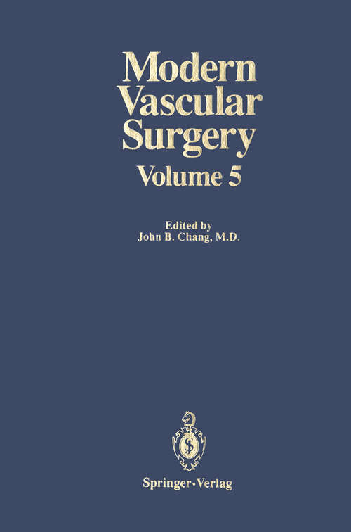 Book cover of Modern Vascular Surgery: Volume 5 (1992)