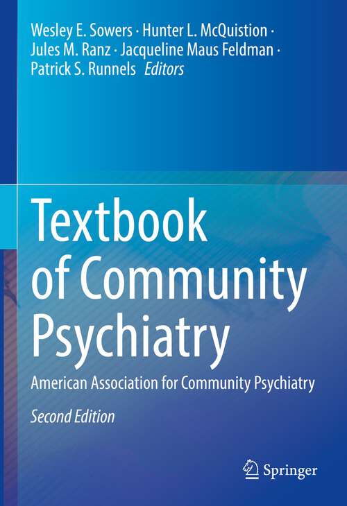 Book cover of Textbook of Community Psychiatry: American Association for Community Psychiatry (2nd ed. 2022)