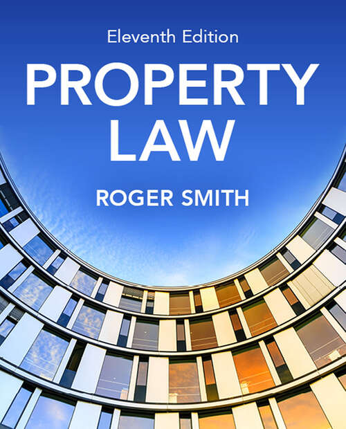 Book cover of Property Law (Longman Law Series)