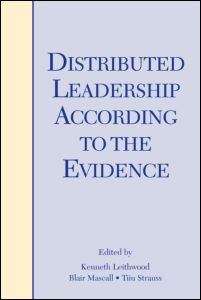 Book cover of Distributed Leadership According To The Evidence