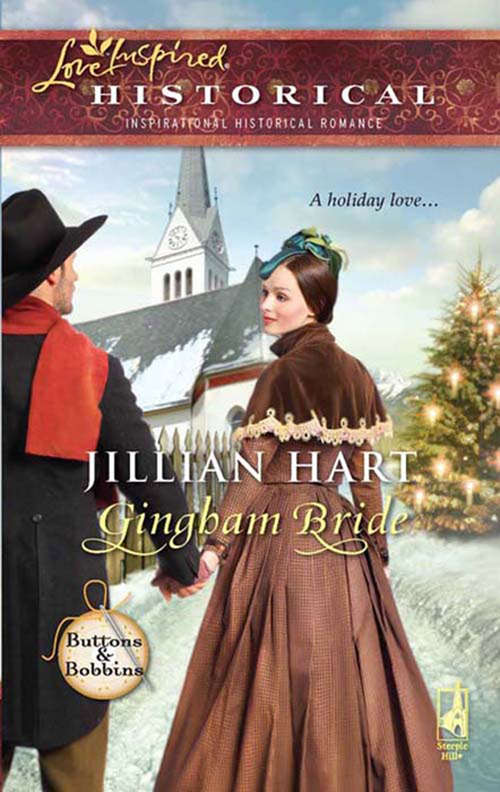 Book cover of Gingham Bride: Gingham Bride Her Patchwork Family (ePub First edition) (Buttons and Bobbins #1)