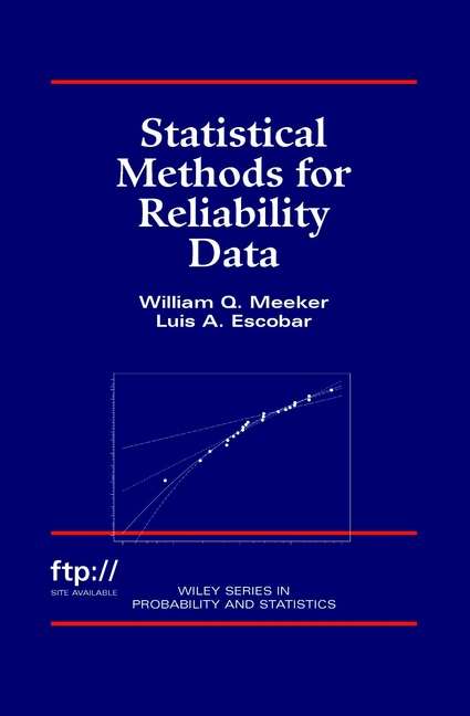Book cover of Statistical Methods for Reliability Data (1) (Wiley Series in Probability and Statistics #314)