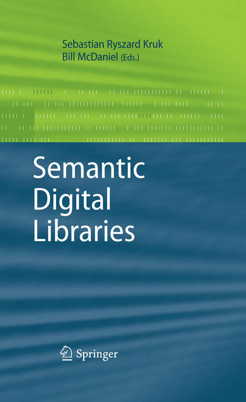 Book cover of Semantic Digital Libraries (2009)