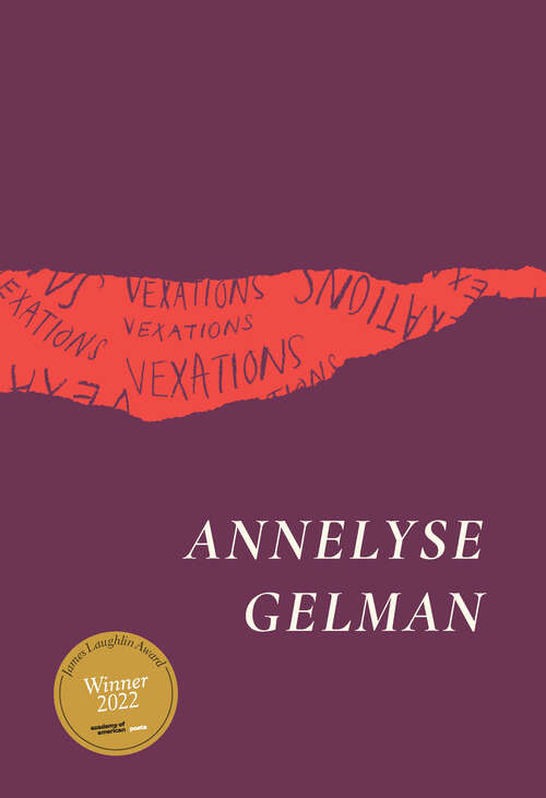 Book cover of Vexations (Phoenix Poets)