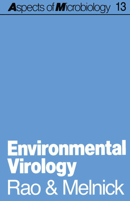 Book cover of Environmental Virology (1986) (Aspects of Microbiology #13)