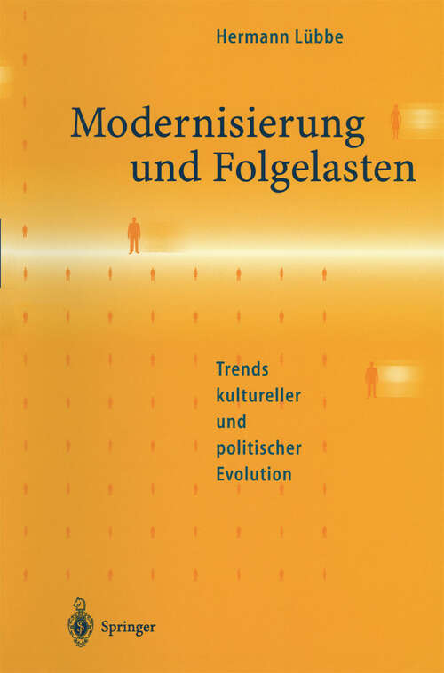 Book cover of Modernisierung und Folgelasten: Trends kultureller und politischer Evolution (1997)