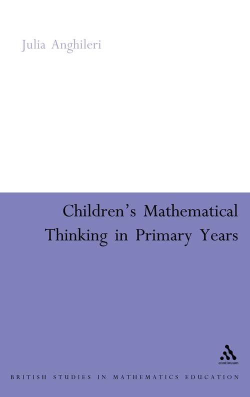 Book cover of Children's Mathematical Thinking in Primary Years: Perspectives On Children's Learning