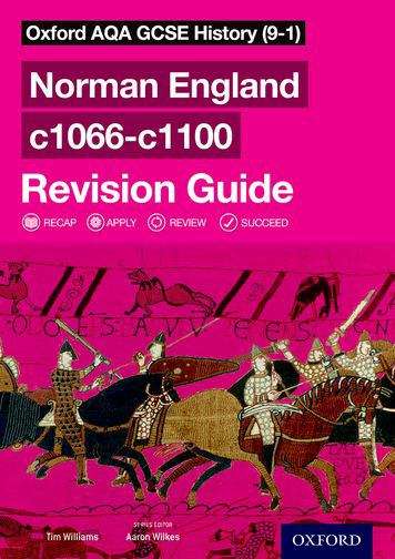 Book cover of Oxford Aqa Gcse History (9-1): Norman England C1066-c1100 Revision Guide (PDF)