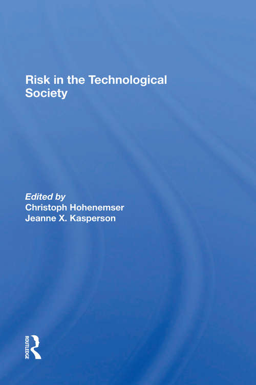 Book cover of Risk In The Technological Society