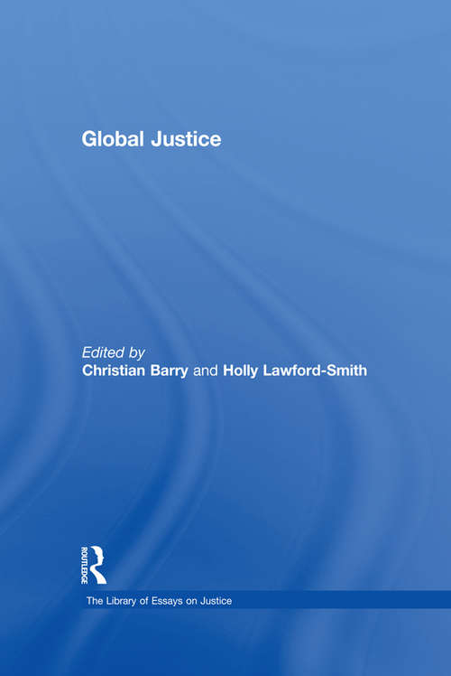 Book cover of Global Justice (The Library of Essays on Justice)