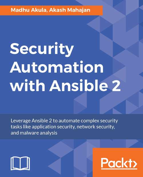 Book cover of Security Automation with Ansible 2 (PDF)