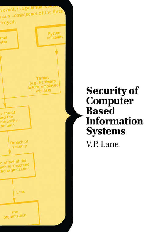 Book cover of Security of Computer Based Information Systems (1st ed. 1985) (Computer Science Ser.)