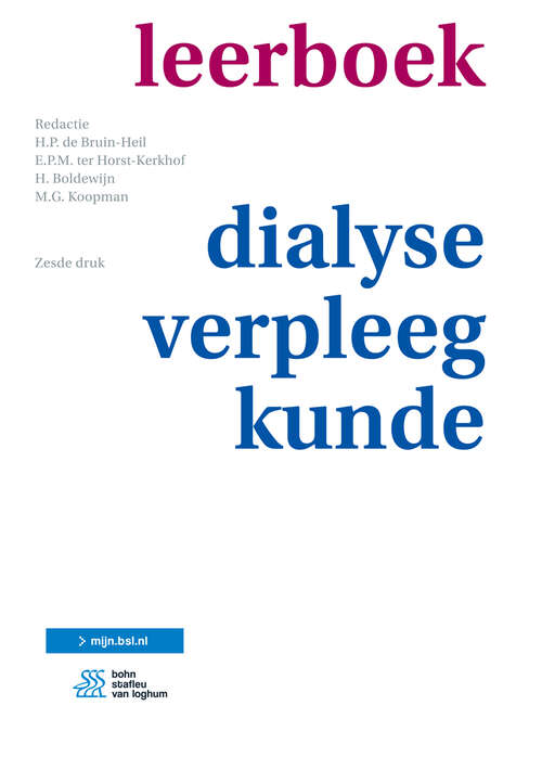 Book cover of Leerboek dialyseverpleegkunde (6th ed. 2018)
