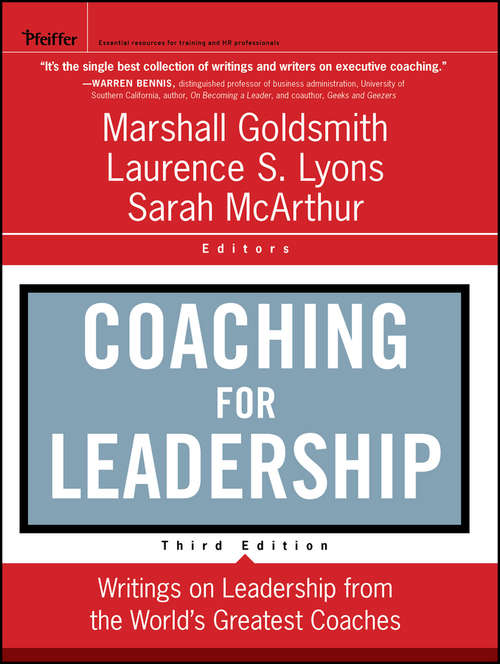 Book cover of Coaching for Leadership: Writings on Leadership from the World's Greatest Coaches (3) (J-B US non-Franchise Leadership #399)