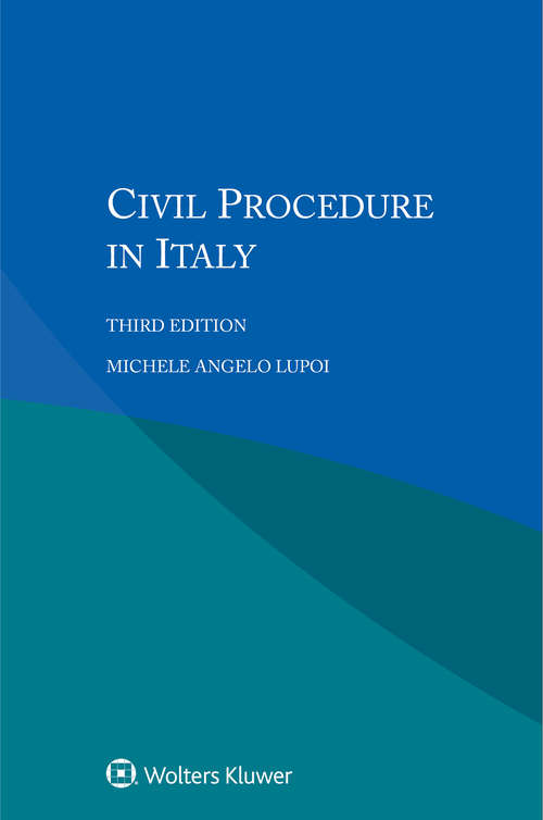 Book cover of Civil Procedure in Italy (3)