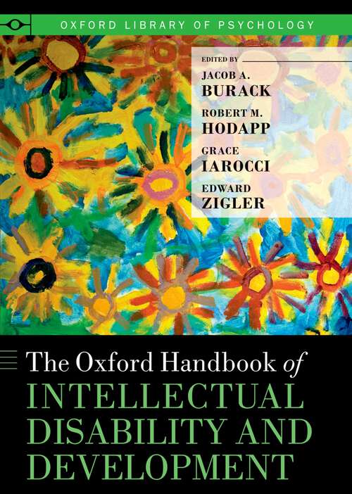 Book cover of The Oxford Handbook of Intellectual Disability and Development (Oxford Library of Psychology)