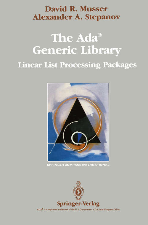 Book cover of The Ada® Generic Library: Linear List Processing Packages (1989) (Springer Compass International)