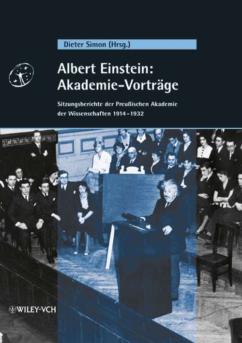 Book cover of Albert Einstein: Sitzungsberichte der Preußischen Akademie der Wissenschaften 1914 - 1932