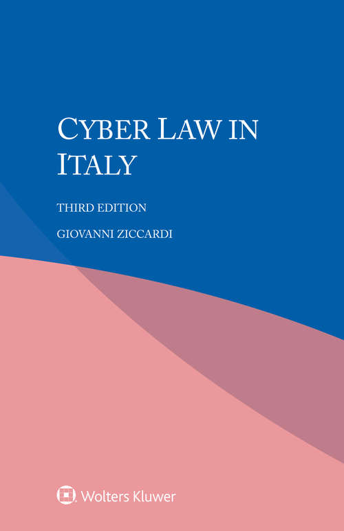 Book cover of Cyber Law in Italy (3)