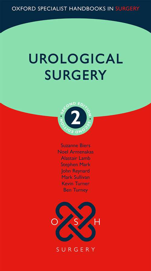 Book cover of Urological Surgery (Oxford Specialist Handbooks in Surgery)
