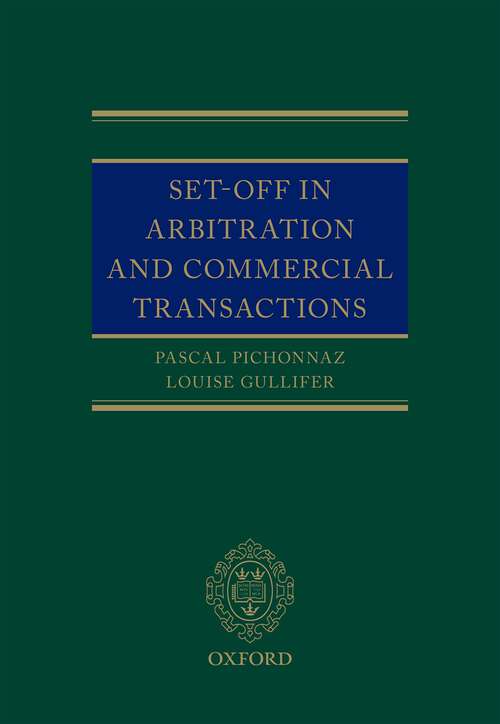 Book cover of SET-OFF IN ARBITRATION AND COMMERCIAL TRANSACTIONS