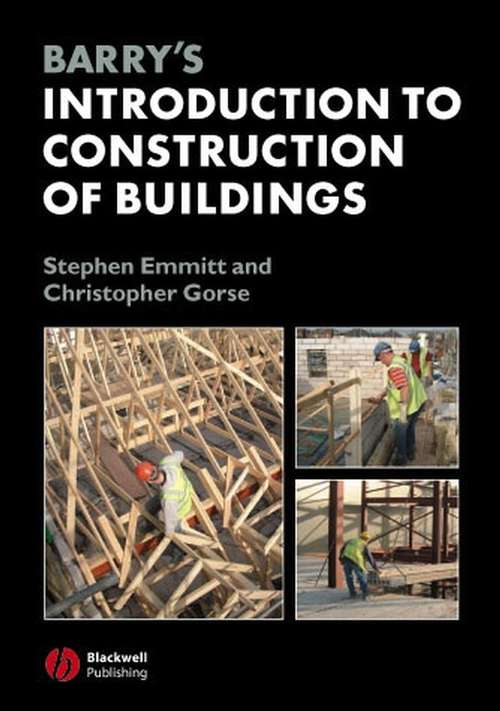 Book cover of Barry's Introduction to Construction of Buildings