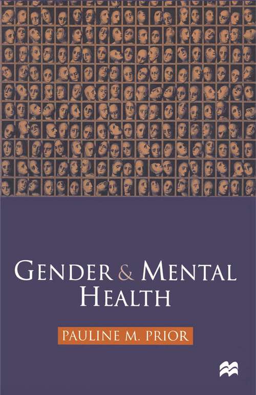Book cover of Gender and Mental Health (1st ed. 1999)