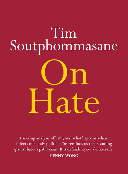 Book cover of On Hate (On Series)