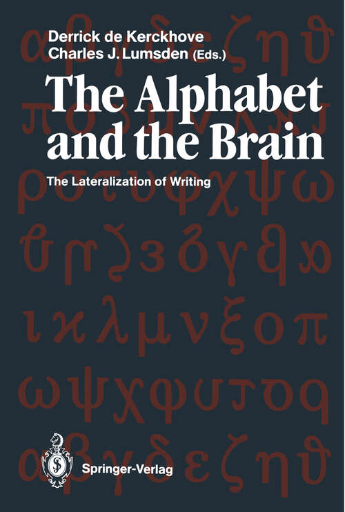 Book cover of The Alphabet and the Brain: The Lateralization of Writing (1988)