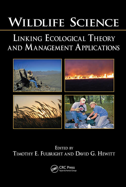 Book cover of Wildlife Science: Linking Ecological Theory and Management Applications
