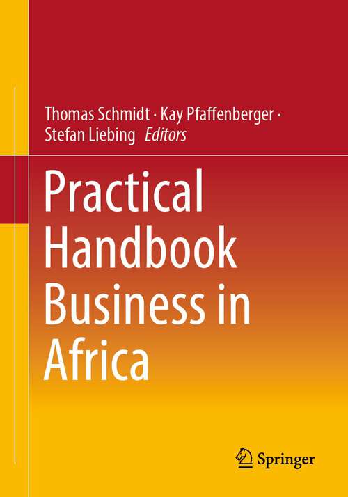 Book cover of Practical Handbook Business in Africa (1st ed. 2023)