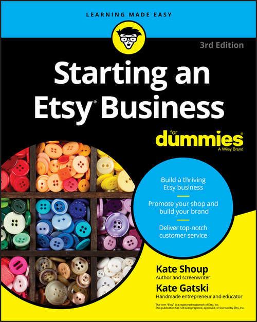 Book cover of Starting an Etsy Business For Dummies (3)