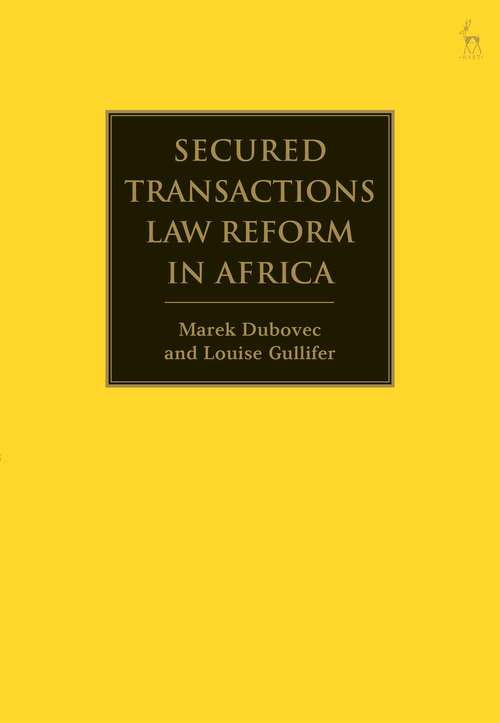 Book cover of Secured Transactions Law Reform in Africa