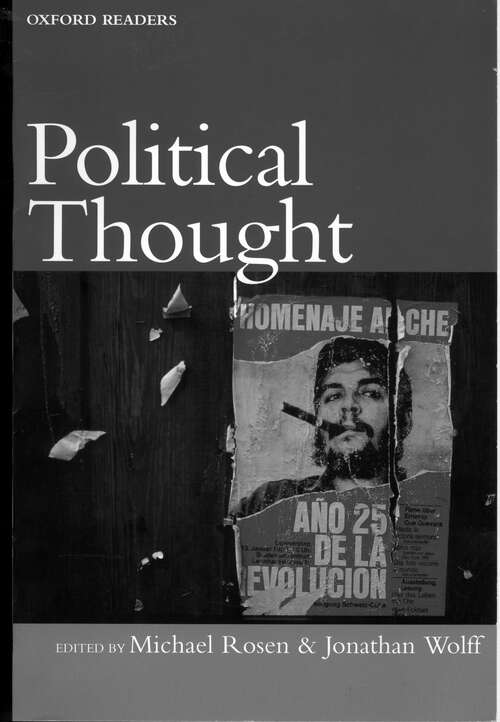Book cover of Political Thought (Oxford Readers)