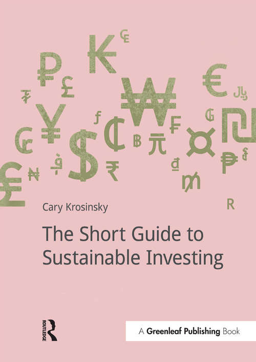 Book cover of The Short Guide to Sustainable Investing