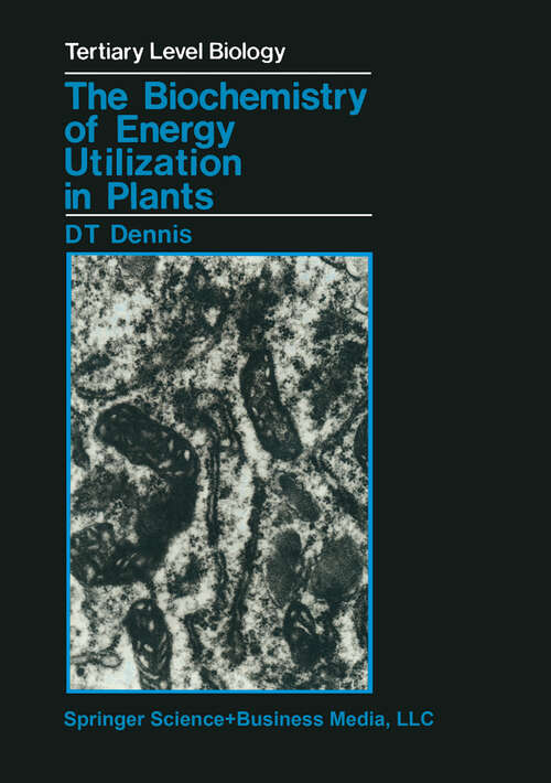 Book cover of The Biochemistry of Energy Utilization in Plants (1987) (Soziale Arbeit Als Wohlfahrtsproduktion Ser. #44)