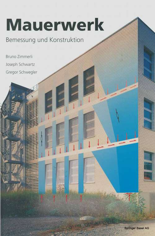 Book cover of Mauerwerk: Bemessung und Konstruktion (1999)