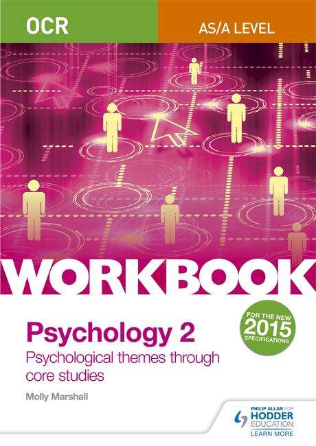 Book cover of OCR Psychology for A Level Workbook 2: Core Studies and Approaches ([PDF)